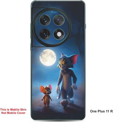 VYBE The Smart Choice One Plus 11R Tom & Jerry Embossed Mobile Skin(Dark Slate Grey 27)