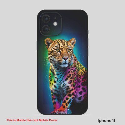VYBE The Smart Choice iPhone 11 Leopard Embossed Mobile Skin(Brown Sugar 9)