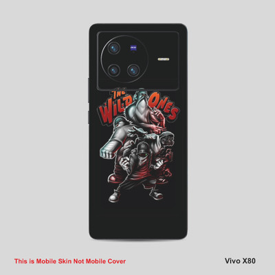 VYBE The Smart Choice Vivo X80 The Wilid One Mobile Skin Mobile Skin(Black Cow A9)