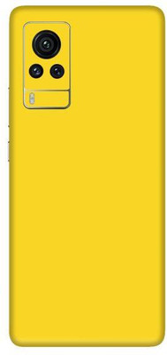 Vcare GadGets Vivo X60 Pro Mobile Skin(Yellow Matte)