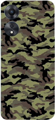 BUGGU Oppo A78 5G Mobile Skin(Ultra Super uality Camouflage Military Green Skin With High Matte Finish.)