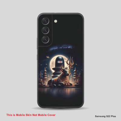 VYBE The Smart Choice Samsung S22 Plus Mahadev Shivling Embossed Mobile Skin(Multicolor602)