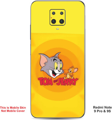 VYBE The Smart Choice Redmi Note 9 Pro Tom & Jerry Embossed Mobile Skin(Carrot Orange A1)