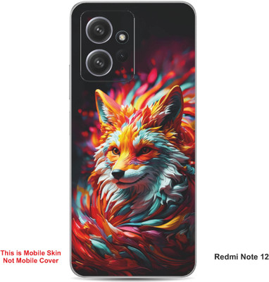 VYBE The Smart Choice Redmi Note 12 Wolf Embossed Mobile Skin(Bee Yellow 21)