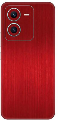 Vcare GadGets V25 5G Mobile Skin(Dark Red Brushed)