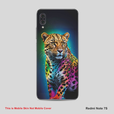 VYBE The Smart Choice Redmi Note 7 S Leopard Mobile Skin Mobile Skin(Venice Blue, Multi Color A24)