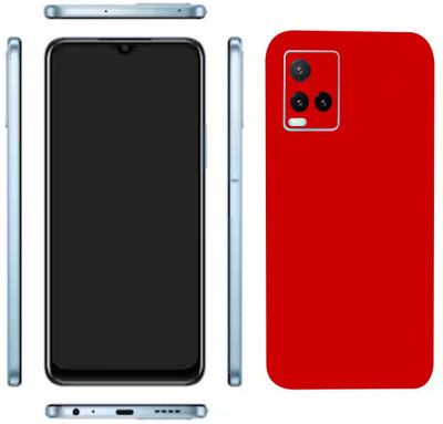 Pochanki Vivo Y33t Mobile Skin(Light Red Matte Skin With Glossy Matte Finish.)
