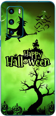 FCS Huawei P40 4G Printed Back skin Mobile Skin(Halloween)