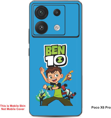 VYBE The Smart Choice Poco X6 Pro Ben 10 Embossed Mobile Skin(Curious Blue A4)