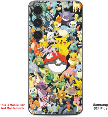 VYBE The Smart Choice Samsung S24 Plus Pokemon Embossed Mobile Skin(Sun Yellow Multi 1)