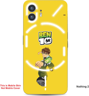 VYBE The Smart Choice Nothing 2 Ben 10 Embossed Mobile Skin(Golden Yellow A2)
