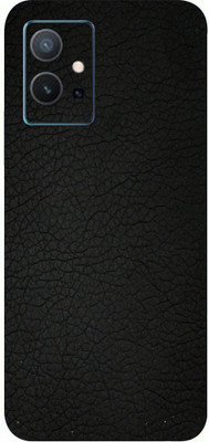 BUGGU Vivo Y75 5G Mobile Skin(Ultra Super Black Leather Skin With High Matte Finish.)