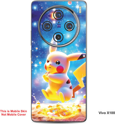 VYBE The Smart Choice Vivo X100 Pikachu Embossed Mobile Skin(Denim Blue B17)