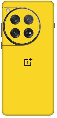 Vcare GadGets Yellow Matte OnePlus 12 5G With Logo Mobile Skin(Yellow Matte)