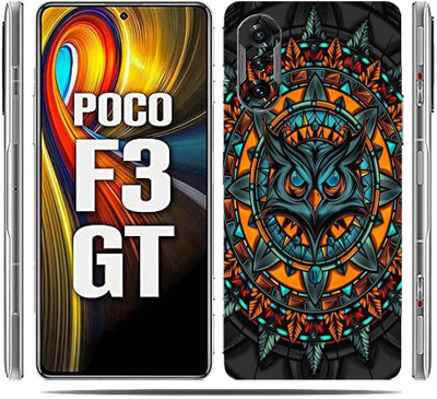 TJ CREATION Poco F3 GT 5G, Xiaomi Poco F3 GT Mobile Skin(Ultra Super Mighty Owl Skin With High Matte Finish.)