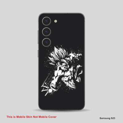 VYBE The Smart Choice Samsung S23 Goku Mobile Skin Mobile Skin(White Black B47)