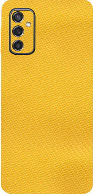 TJ CREATION Samsung Galaxy M52 5G, samsung galaxy m52 Mobile Skin(Ultra Super Yellow Carbon Fiber Skin With High Matte Finish.)