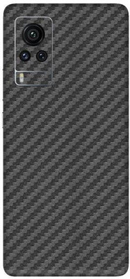 Vcare GadGets Vivo X60 Pro Mobile Skin(Fiber Carbon Gun Metal)