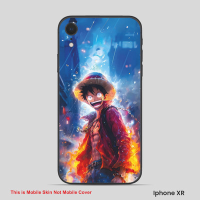 VYBE The Smart Choice iPhone XR Luffy Embossed Mobile Skin(Jordy Blue 11)