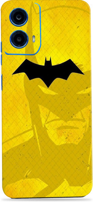 WeCre8 Skin's Motorola g45 5G Premium Vinyl Mobile Skin (Multicolor) Mobile Skin(Yellow-batman)