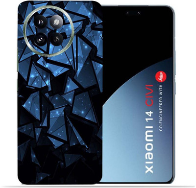 OggyBaba Xiaomi 14 Civi Mobile Skin(Blue Poly)