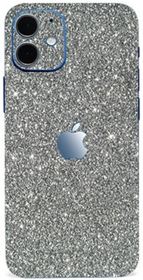 AsSkin Apple iPhone 12 Mini Mobile Skin(Shining Silver Glitter Skin With High Matte Finish)