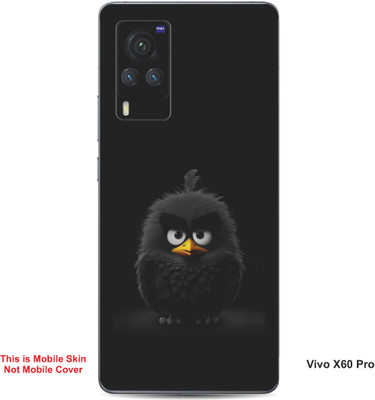 VYBE The Smart Choice Vivo X60 Pro Angry Bird Embossed Mobile Skin(Iridium B19)