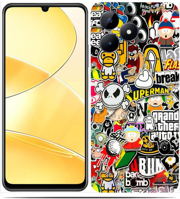 AsSkin Realme C51 Mobile Skin(Ultra Super Dudle Art Skin With High Matte Finish.)