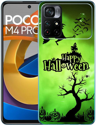 FCS Poco M4 Pro 5G Printed Back skin Mobile Skin(Halloween Skin)