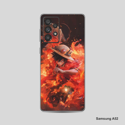 VYBE The Smart Choice Samsung A52 Luffy Mobile Skin Mobile Skin(Orangy Red)