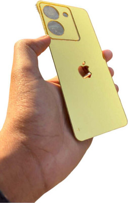 TWUAOP VIVO Y36 5G MOBILE SKIN ACRYLIC SHEET MIRROR BACK PANNEL APPLE Mobile Skin(Gold)