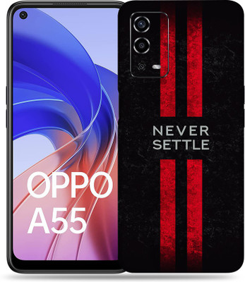 WeCre8 Skin's Oppo A55 Mobile Skin(Never Settle Multicolor Mobile Skin With Cleaning Wipe)
