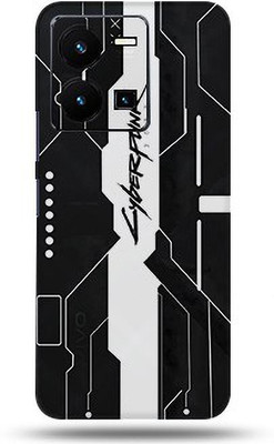 Mclaxa Black Cyberpunk For Vivo Y35 4g Back Skin, Black Cyberpunk, Vivo Y35 4G Mobile Skin(Black Cyberpunk Matte Finish Skin With Super Matte Finish)