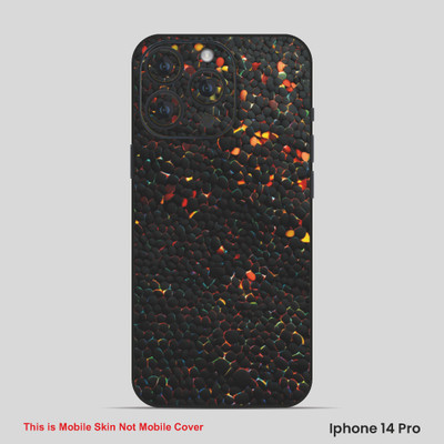 VYBE The Smart Choice iPhone 14 Pro Pattern Mobile Skin(Charcoal, Orange 9)