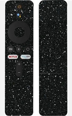 TJ CREATION Mi Smart LED TV Remote Mobile Skin(Ultra Super Black Glitter Skin With High Matte Finish.)