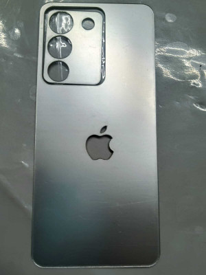 TWUAOP VIVO Y200 5G MIRROR BACK PANNEL ACRYLIC SHEET APPLE Mobile Skin(Silver)