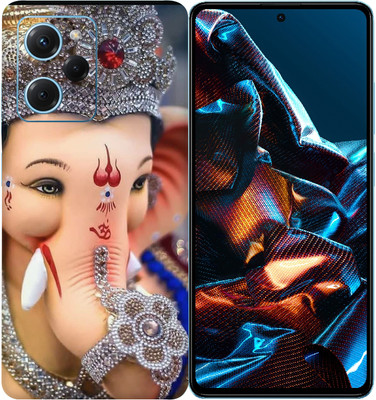 SkinoMania POCO X5 Pro 5G Mobile Skin(Multicolor Ganpati-ji)