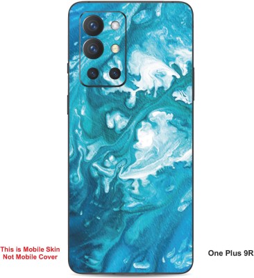 VYBE The Smart Choice One Plus 9R Abstract Embossed Mobile Skin(Baltic Sea A6)