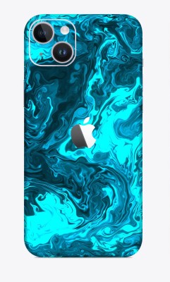 WeCre8 Skin's Apple iPhone 14 Mobile Skin(Light Blue Lava Multicolor Mobile Skin With Cleaning Wipe)