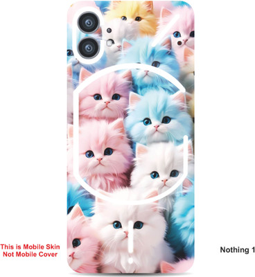 VYBE The Smart Choice Nothing 1 Panda Embossed Mobile Skin(Black & White 5)