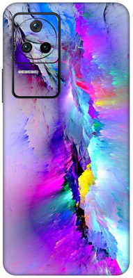 aadia ® POCO F4 5G PRINTED VINYL WRAP DECAL LAMINATION STICKER (MATTE) Mobile Skin(Multicolor)