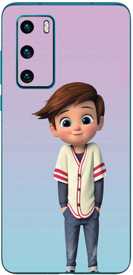 FCS Huawei P40 4G Printed Back skin Mobile Skin(Cute Boy)