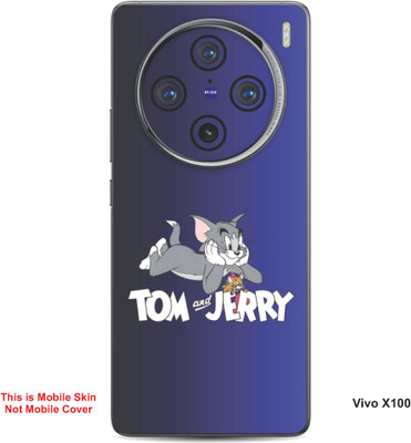 VYBE The Smart Choice Vivo X100 Tom & Jerry Embossed Mobile Skin(Mulled Wine B17)