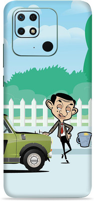 SkinoMania Redmi 10c Mobile Skin(Multicolor Mr-Bean-Car)