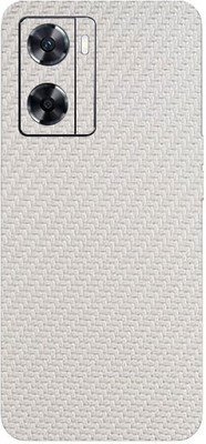 TJ CREATION OPPO A77s Mobile Skin(Ultra Super White Carbon Fiber Skin With High Matte Finish.)