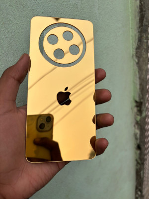 TWROP OPPO F27 5G ACRYLIC MIRROR BACK PANNEL Mobile Skin(Gold)