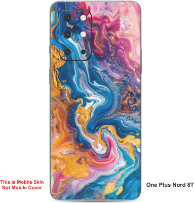 VYBE The Smart Choice One Plus Nord 8T Abstract Embossed Mobile Skin(Bashful Pink A16)