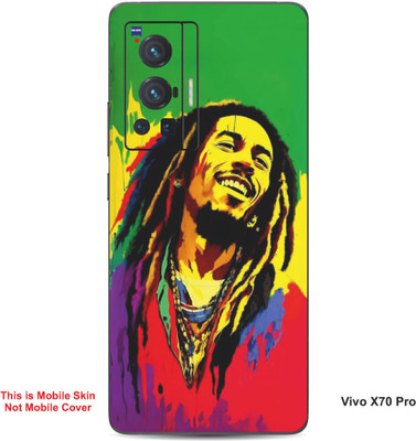 VYBE The Smart Choice Vivo X70 Pro Art Embossed Mobile Skin(Medium Green 13)