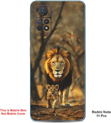 VYBE The Smart Choice Redmi Note 11 Pro Wolf Embossed Mobile Skin(Flush Mahogay 20)