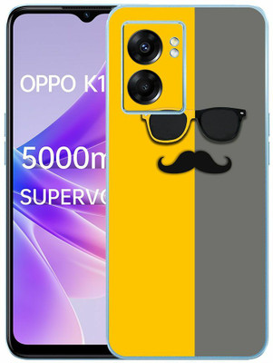 FCS OPPO K10 5G Printed Back skin Mobile Skin(Moustache Skin)
